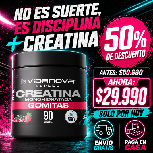 GummyBeast™ – Creatina Monohidratada en Gomitas, Potencia Máxima con Sabor Irresistible